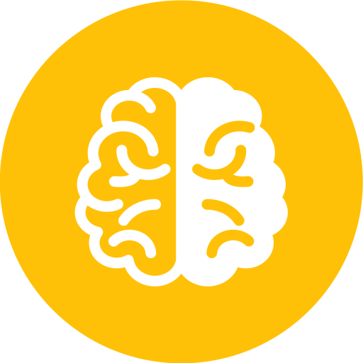 Ilustración Cerebro Amarillo
